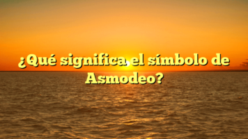 ¿Qué significa el símbolo de Asmodeo?