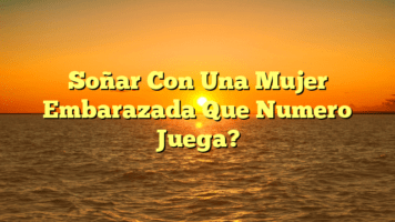 Soñar Con Una Mujer Embarazada Que Numero Juega?